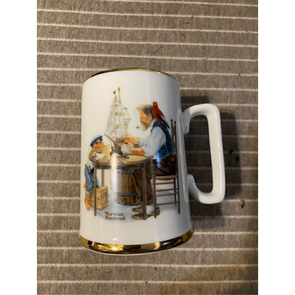 Vintage 1985 Norman Rockwell “for a good boy” mug